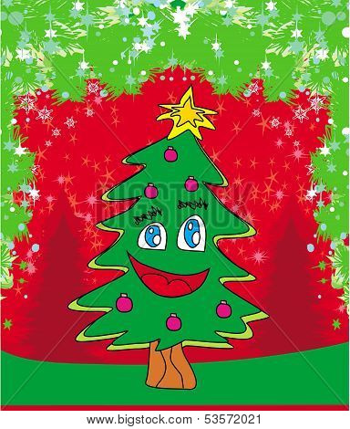 Funny Christmas Tree Card