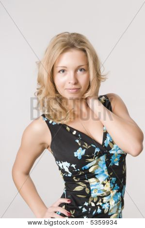 Portrait sympathisch Mädchen blonde