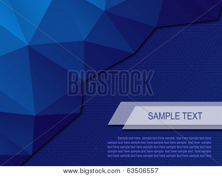 Abstract Background With Triangular Polygons Eps10
