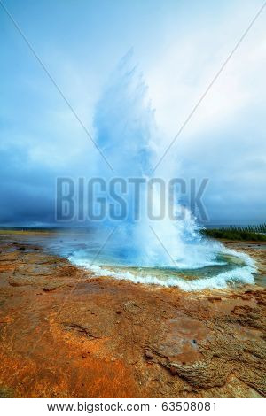 Strokkur geyser.