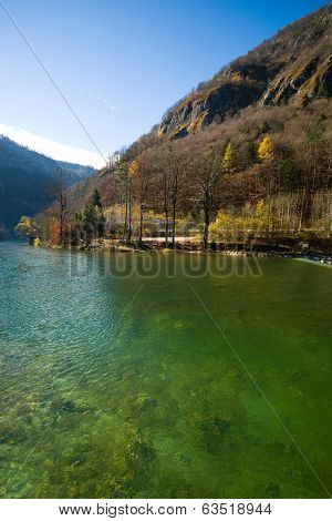 Valley of river Sava in Slovenia