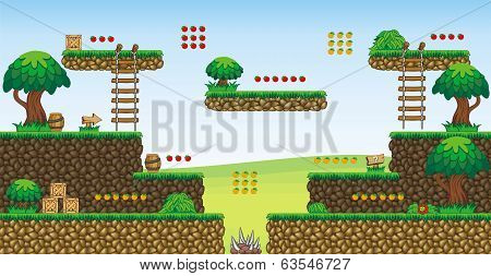 2D Tileset Platform Game