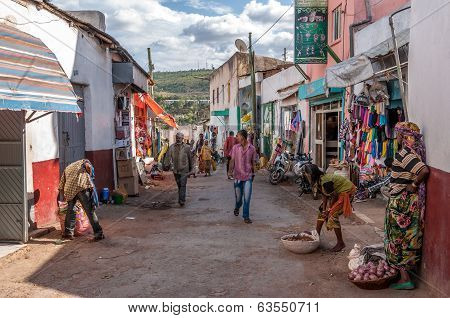 The Streets Of The Old City Of Harar