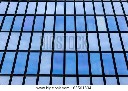 the facade of an office building in an office building stadt.modernes