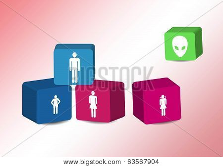 Cubes with family