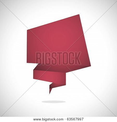 Abstract speech bubble