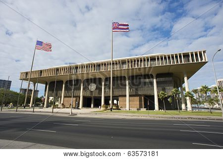 Hawaii State Capital Building.