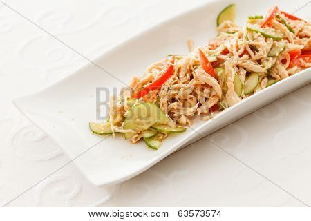 salad with chicken