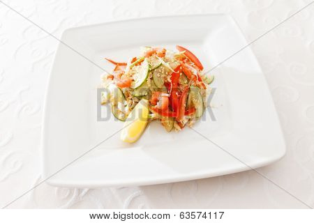 salad with chicken