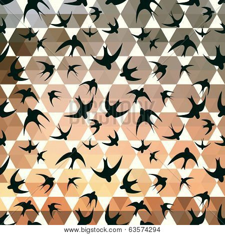 Swallow And Hexagons