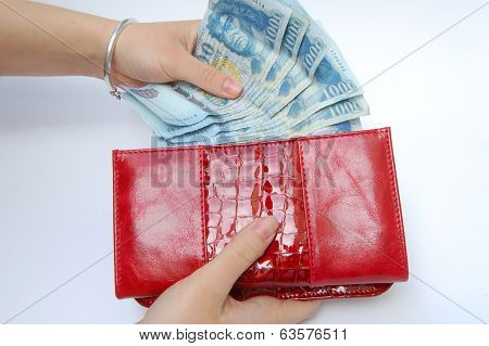 Banknotes And Purse