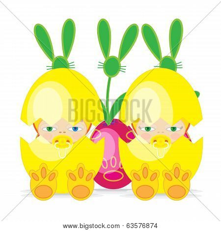 Easter Baby 2Egg