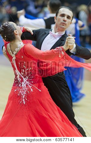 Minsk-belarus, March, 16: Seleznev Andrey - Inna Selezneva Perform Senior Standard European Program