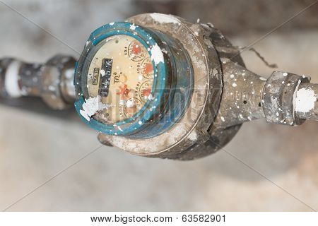 Meter Of The Water And Metal Pipes , Format Thailand