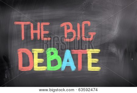 The Big Debate Concept