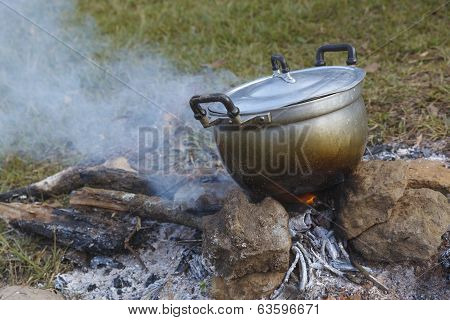 Campfire Pot Boiling