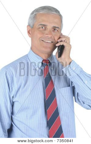 Podnikatel s mobilní telefon