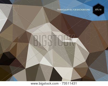 Abstract bright geometric polygonal background with place for your text