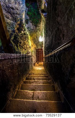 Staircase In An Ancient Castle