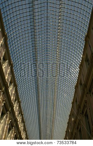 Glass roof of St Hubert Royal Galleries in Brussels