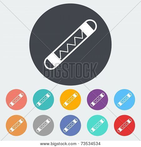 Automotive fuse single icon.
