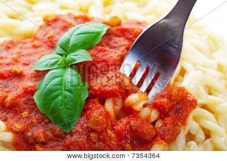 Macarrão com molho de tomate