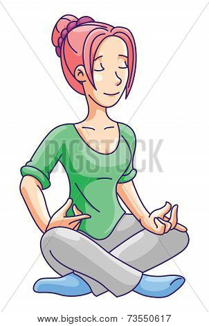 Yoga . eps10 editable vecor illustration design