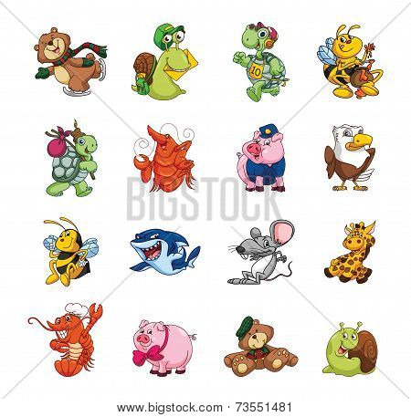 Big Set Cute Animal Collection