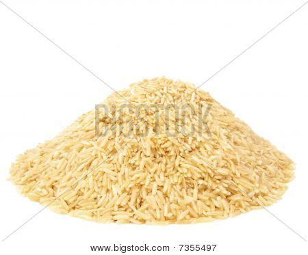 Pilha de arroz integral