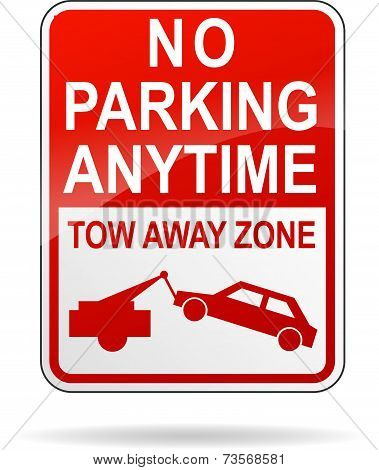 No Parking Anytime Sign