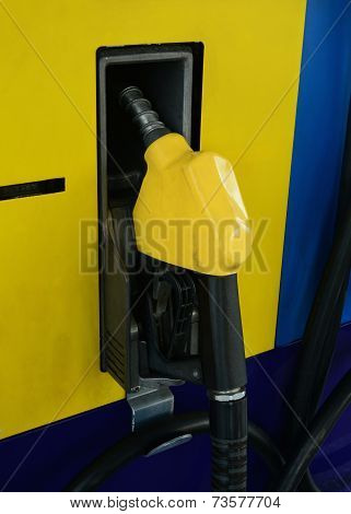 yellow gas pumps