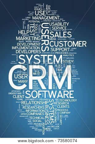 Word Cloud Crm - Customer Relationship Management