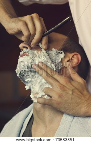 Young Man At The Barber