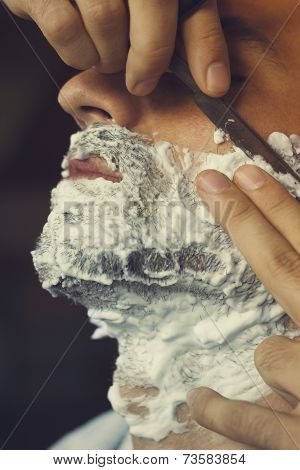 Young Man At The Barber