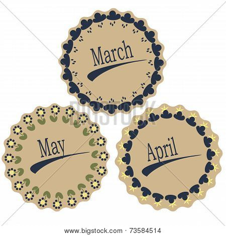 the months of spring