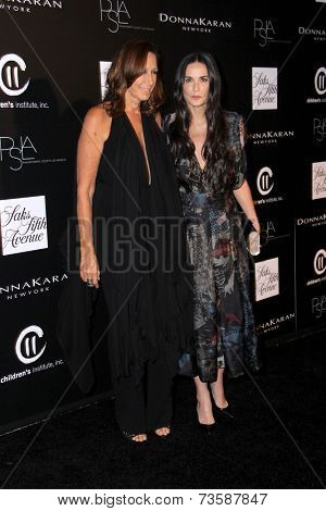 LOS ANGELES - OCT 8:  Donna Karan, Demi Moore at the 5th Annual PSLA Autumn Party at 3LABS on October 8, 2014 in Culver City, CA