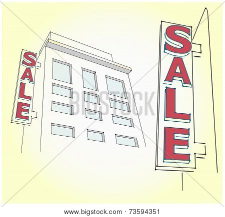 Advertising Billboard On The Side At Home 3 D