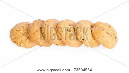 Cookies On A White Background.