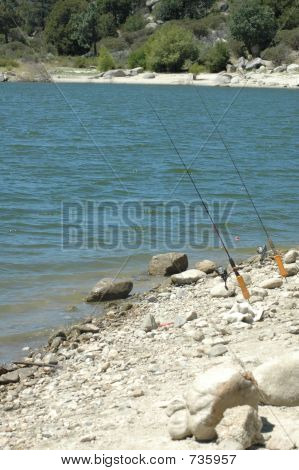 Cañas de pescar solitario