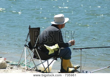 Fisher hombre Close Up