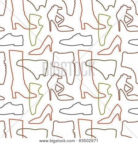Seamless Shoe Pattern