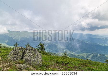 View To Peak Midzhur From Bulgaria