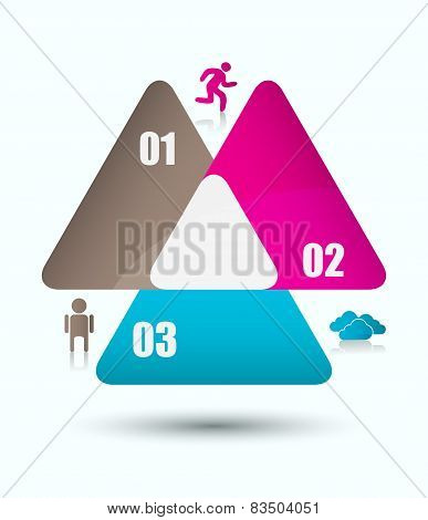 colored flat business chart icons vector element