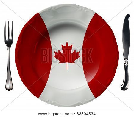 Canadian Cuisine - Plate And Cutlery