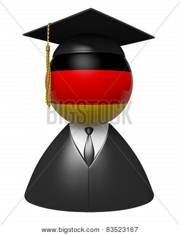 Germany college graduate concept for schools and academic education