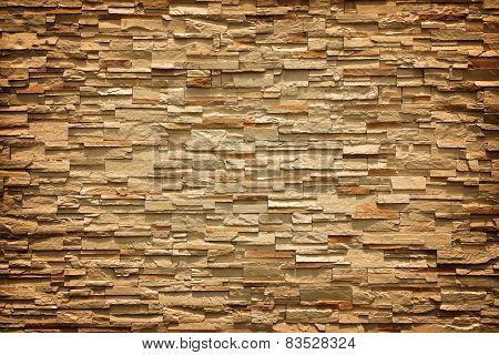 Pattern Of Decorative Slate Stone Wall Surface