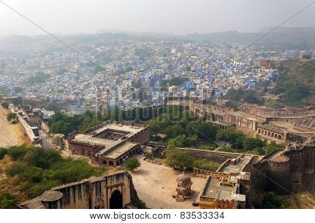 Jodhpur The Blue City In Rajasthan State In India