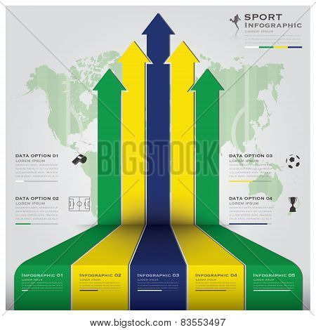 Football Tournament Sport Infographic Background