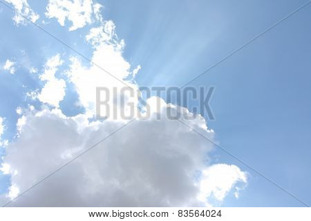 bright cloudy sky backgrond texture