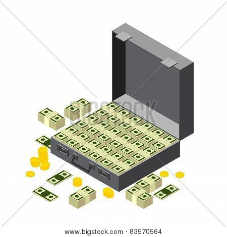 set Isometric money